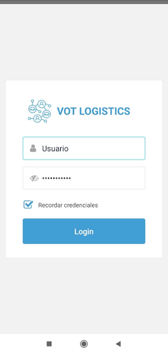 Android application VoT Logistics screenshort