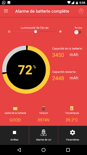 Aperçu de l'application