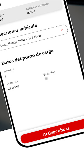Android application ACCIONA recarga VE screenshort