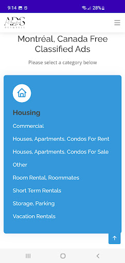 Classifieds: Buy/Sell Locally Screen 2