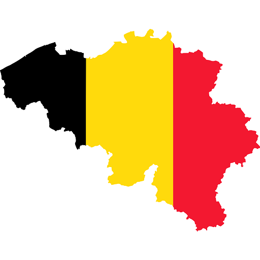Belgium flag map  Icon