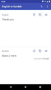 Kurdish to English Translator