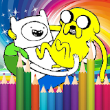 Coloring game for Finn & Jake icon