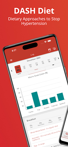 Android application My Dash Diet: Low Sodium Track screenshort