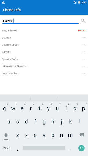 Phone Number Information