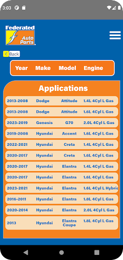 Federated Filters Screen 3