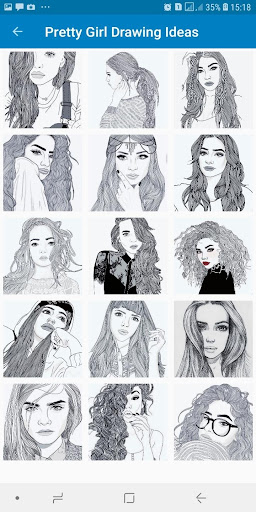 Pretty Girl Drawing Sketch Screenshot 3 - AppWisp.com