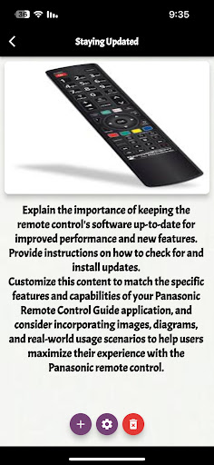 panasonic remote control guide
