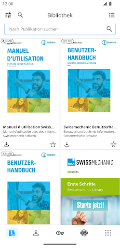 Android application Swissmechanic Library screenshort