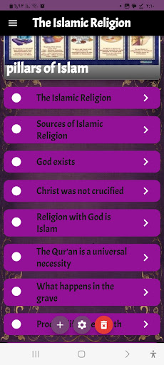 Android application The Islamic Religion screenshort