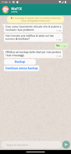 WaFix Screen 2