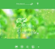 screenshot of Four-Leaf Clover +HOME Theme