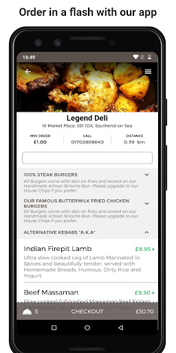 Android application Legend Deli Roastery screenshort