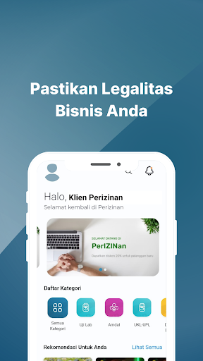 Android application Perizinan.id screenshort