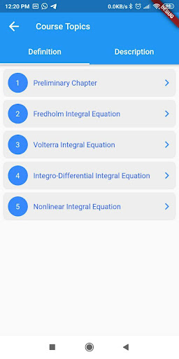 Integral Equations Course
