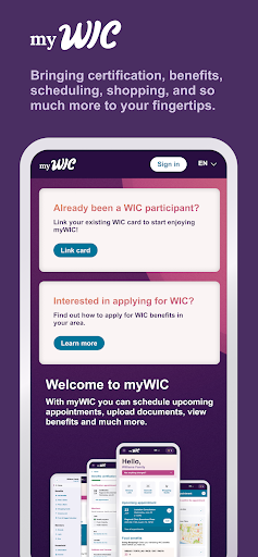 Android application myWIC Mosaic screenshort