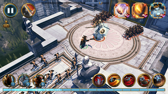 Olympus Rising: defensa épica juego de estrategia Screenshot