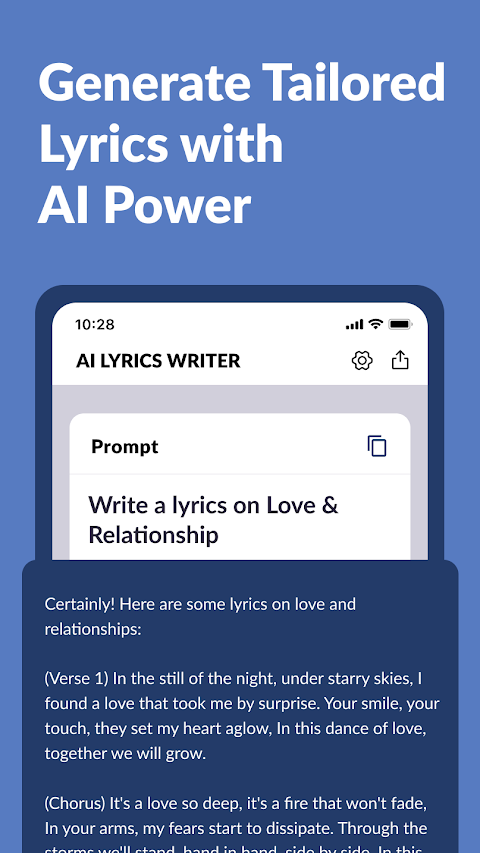 AI Lyrics Writer - Generatorのおすすめ画像3