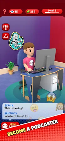 Game screenshot Idle Podcast Studio mod apk