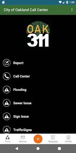 Android application OAK 311 screenshort
