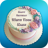 Birthday Cake with Name icon