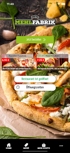 Android application Mehl Fabrik screenshort