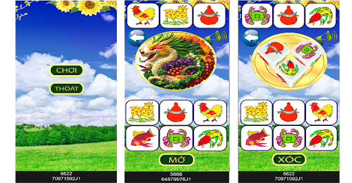 Android application bau cua screenshort