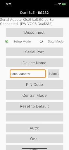 Ble2Serial Screen 3