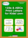 screenshot of 123s ABCs Kids Handwriting DNP