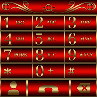 Abstract Red Dialer theme