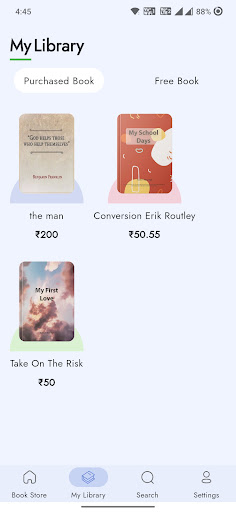 Bookkart: PDF, ePub Reader Screen 2
