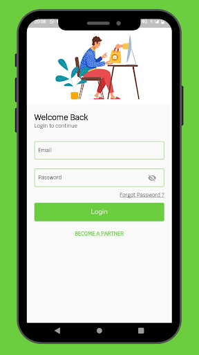 Android application EVZEE VENDOR screenshort