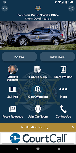 Android application Concordia Parish SO screenshort