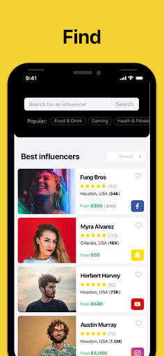 InfluenceBird: For Brands Screen 2