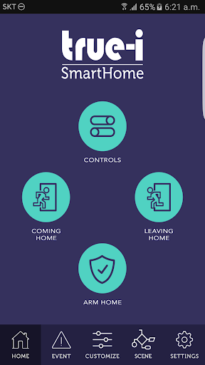 Android application TrueEye SmartHome screenshort
