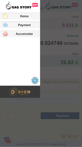 DionPay Point System Prototype Screenshot 2 - AppWisp.com