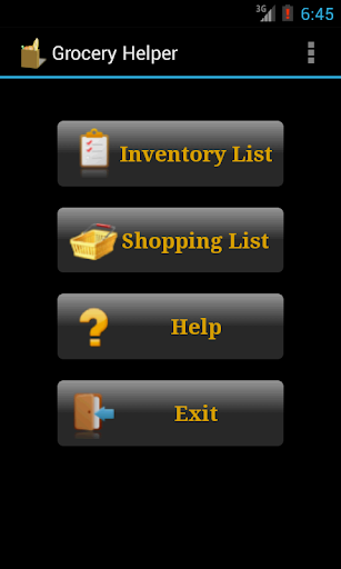 Android application Grocery Helper - Lite screenshort