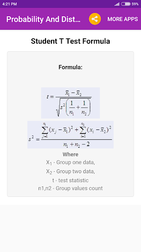 Probability And Dist Formulas Screen 3