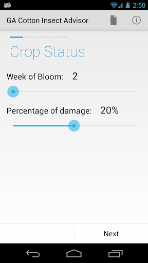 GA Cotton Insect Advisor Screen 2