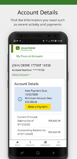 John Deere Financial Mobile Screen 2