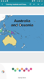 خريطة تلوين أستراليا
