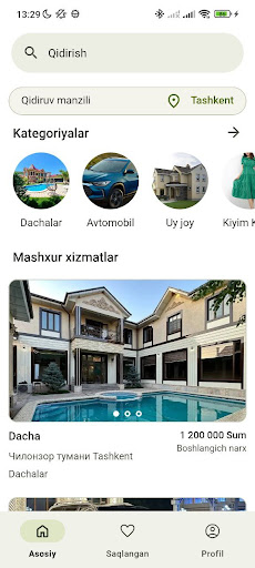 Android application OsonTop screenshort