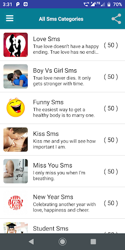 2024 Love Messages Screenshot