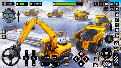 Snow Offroad Construction Game Screen 2