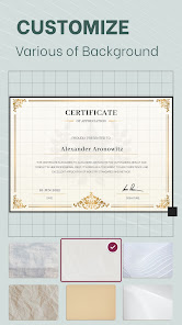 Captura 3 Certificate Templates & Maker android