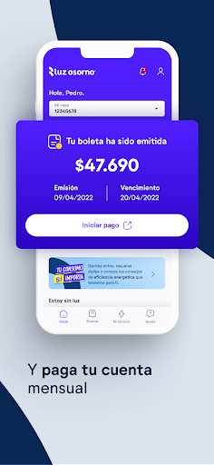 APP LUZ OSORNO Screen 3