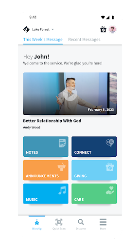 Android application Saddleback Companion screenshort