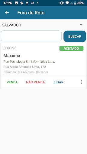 Mithra Mobile PDV Screen 3
