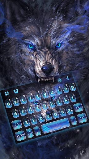 Android application Cruel Night Wolf Keyboard Them screenshort