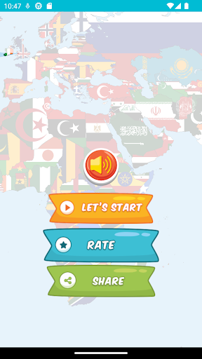 Android application coloring world maps countries screenshort